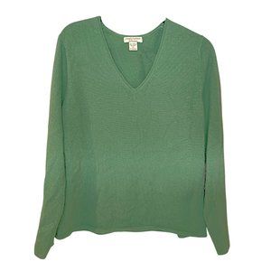 Simply Cashmere - 100% Cashmere Sweater - V-neck, lightweight, XL